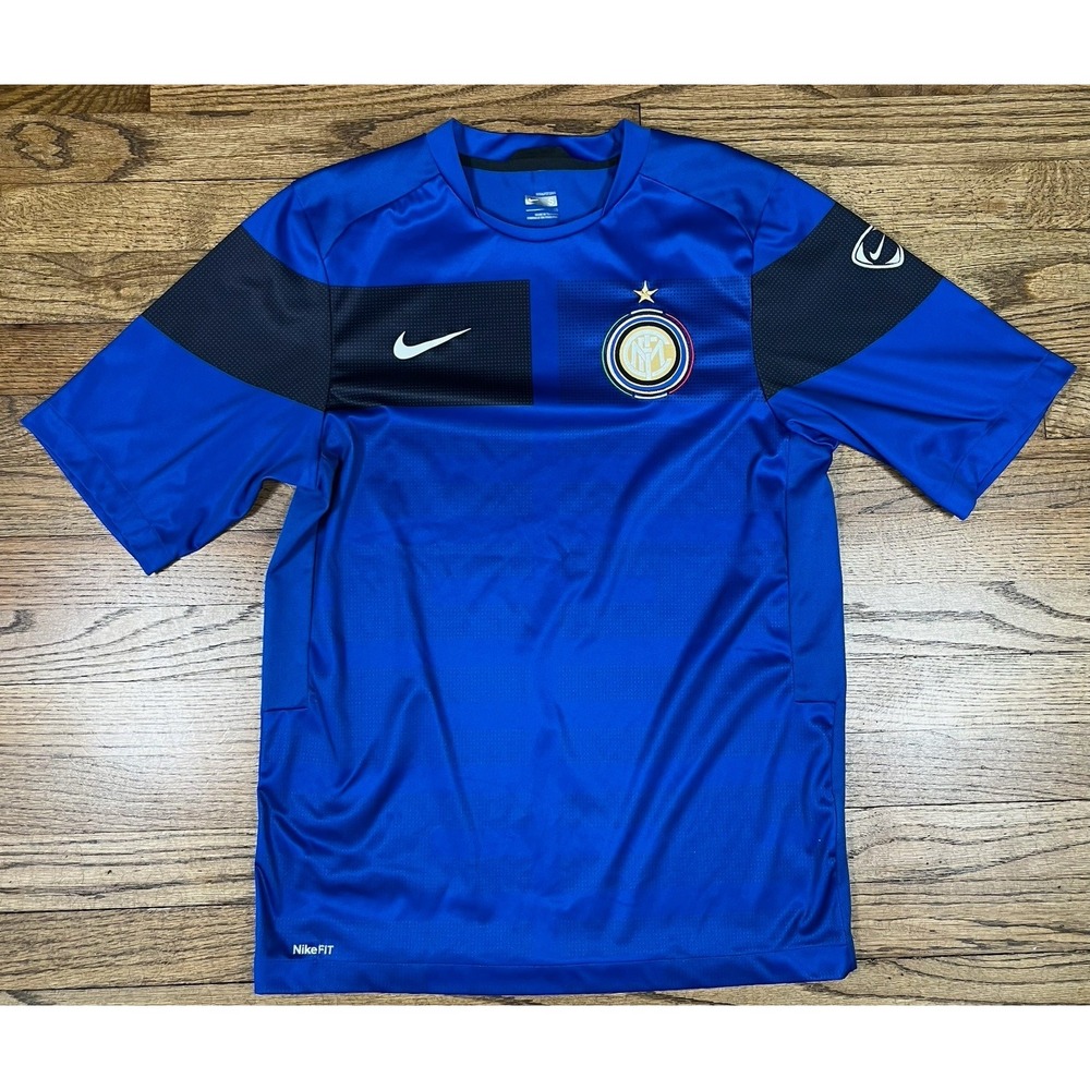 Vintage Nike Inter Milan Soccer Jersey 2004 Retro Italia Football Shirt Sz Small